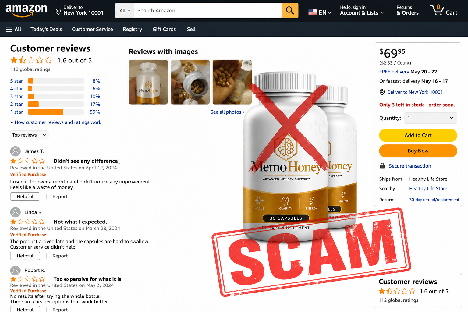 MemoHoney scam complaints